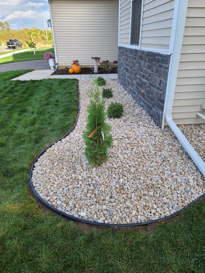 New Landscape Bed Installation in Edgerton, WI