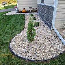 New Landscape Bed Installation in Edgerton, WI 0